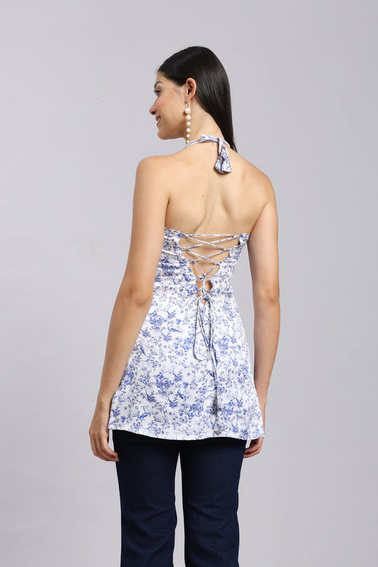 AARSI Meher Toile Halter Corset Kurti