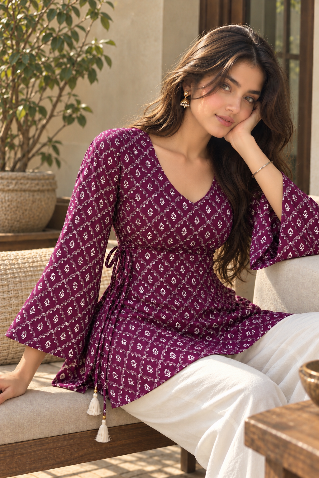 AARSI Noorani Side-Tie Kurti