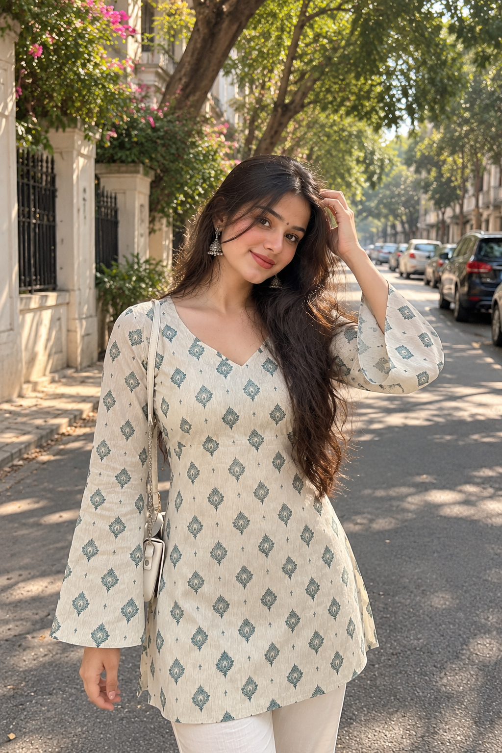AARSI Meher Buta Flared Kurti