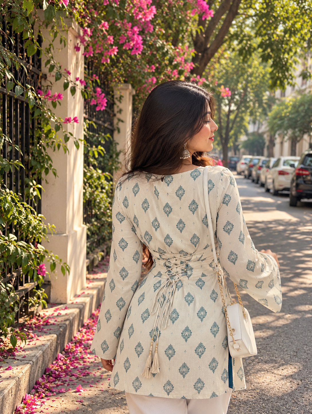 AARSI Meher Buta Flared Kurti