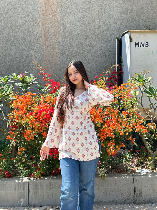 AARSI Angrakhi Corset Back Kurti
