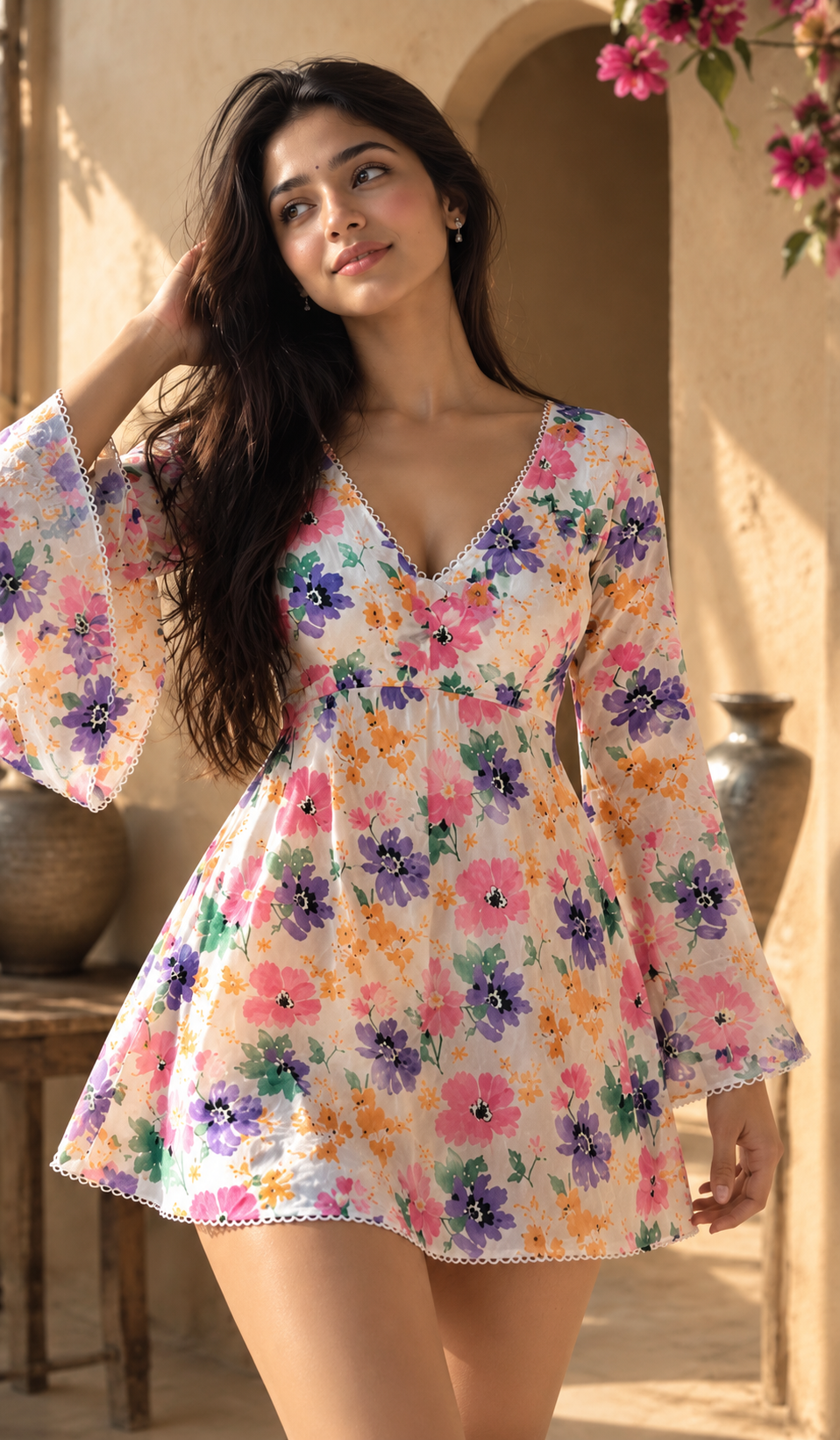 AARSI Rosé Meadow Tunic