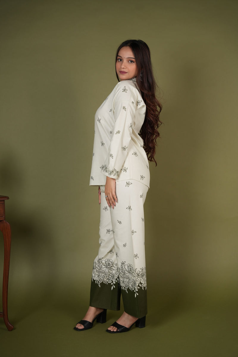 AARSI Meher Floral Line-Art Lounge Set