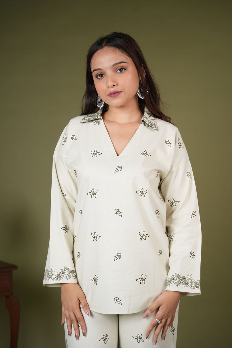 AARSI Meher Floral Line-Art Lounge Set