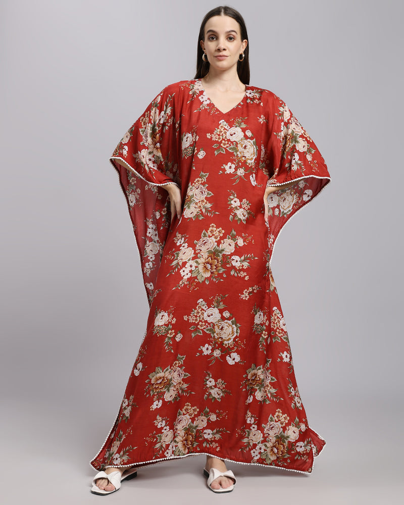 Kimono Kitsch - Wine & Brown