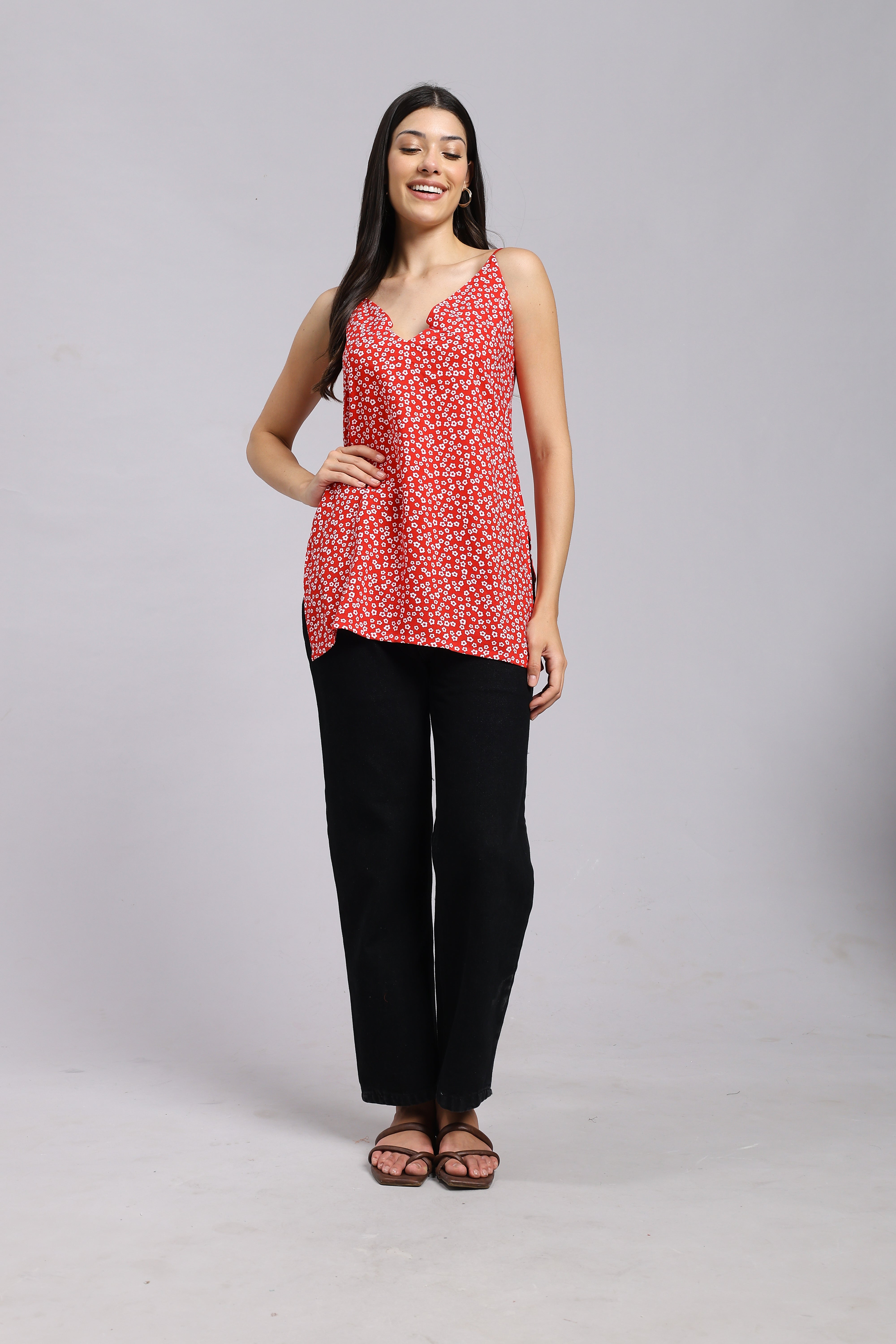 AARSI Tina Flora Halter Kurti