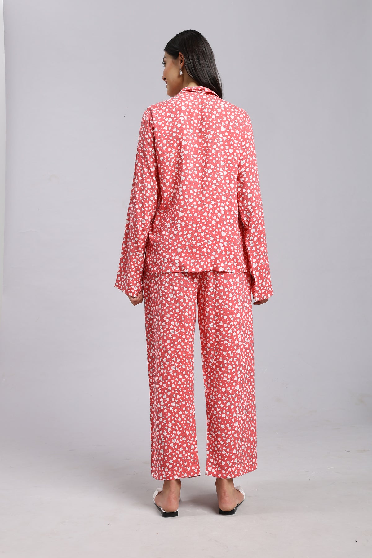 Blush Soft Heart Lounge Pyjama Set