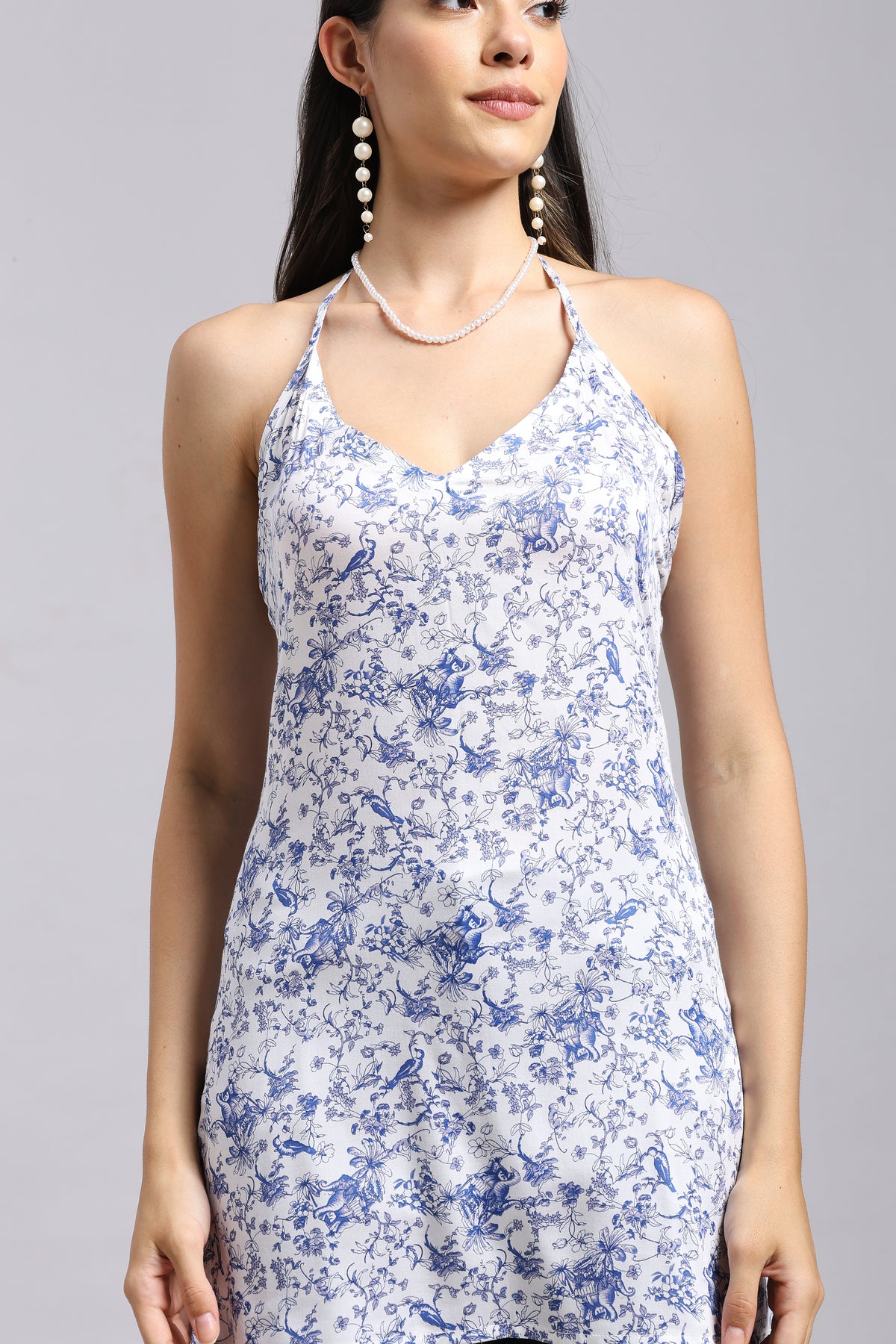 AARSI Meher Toile Halter Corset Kurti