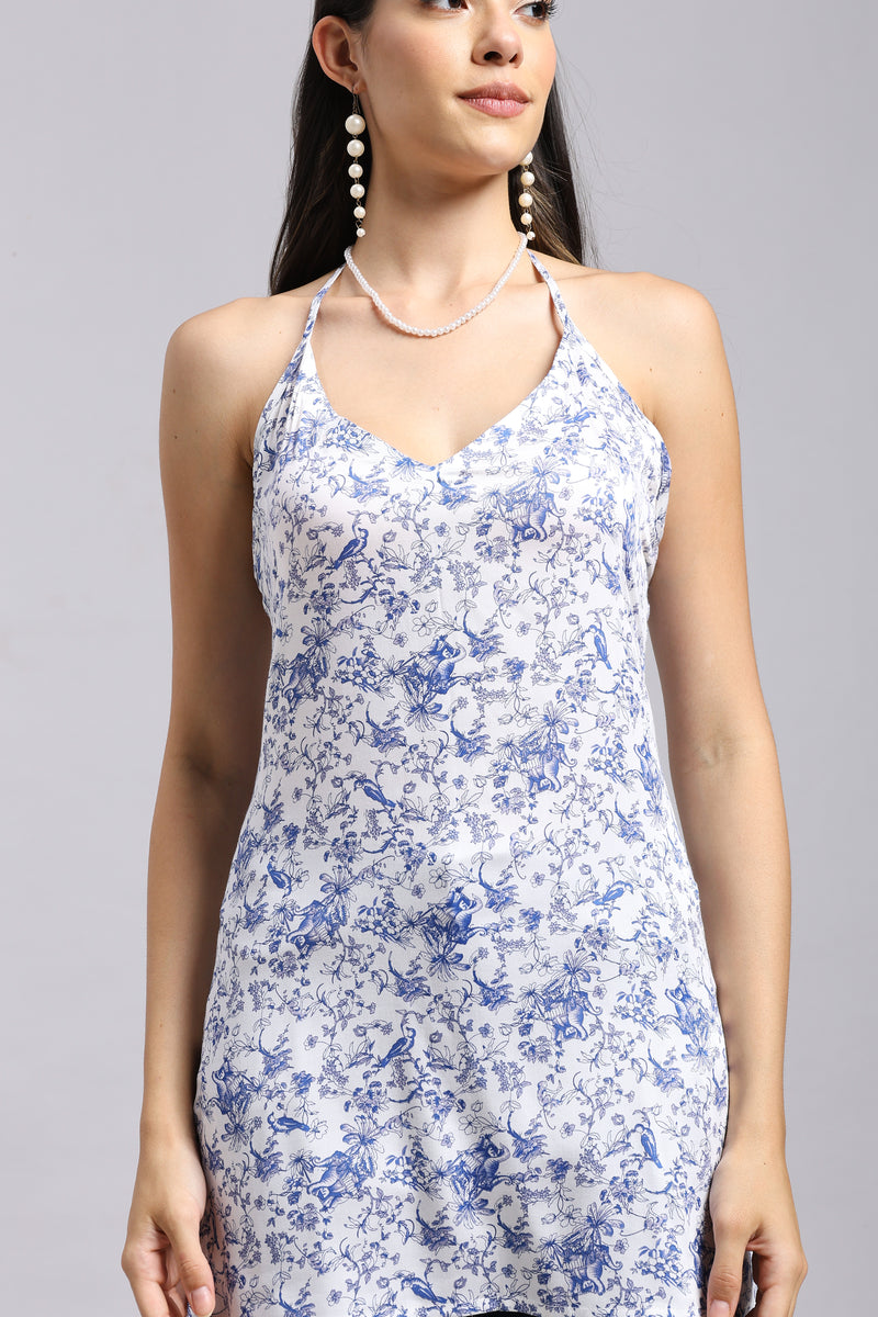 AARSI Meher Toile Halter Corset Kurti