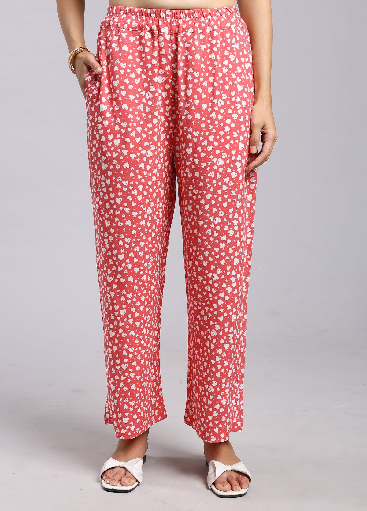 Blush Soft Heart Lounge Pyjama Set
