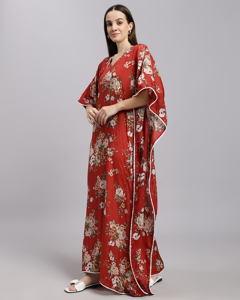 Kimono Kitsch - Wine & Brown