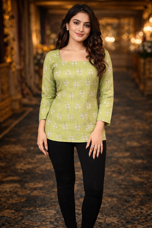 AARSI Anika Meadow Mist Kurti