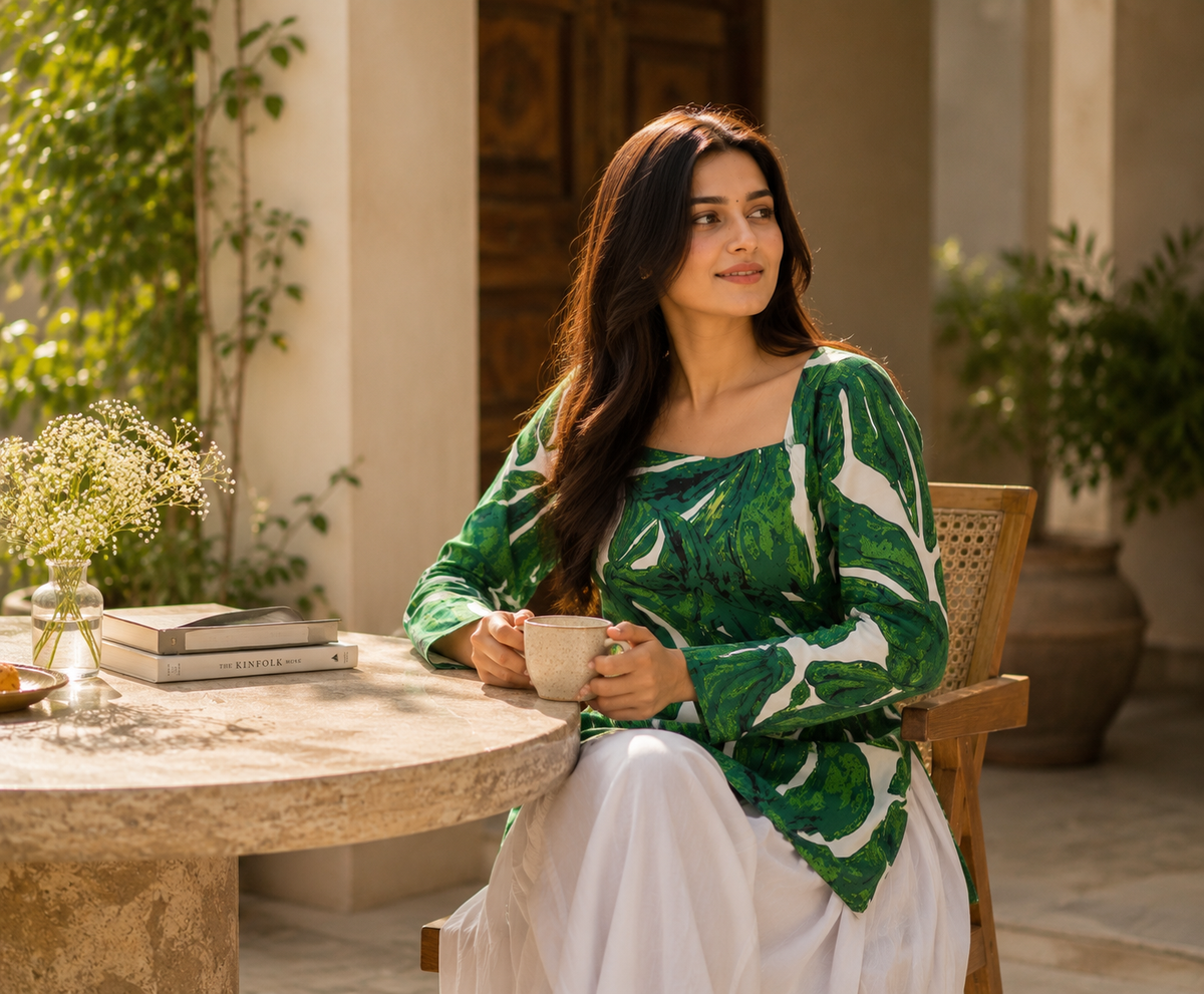 AARSI Aanya Palmscape Kurti