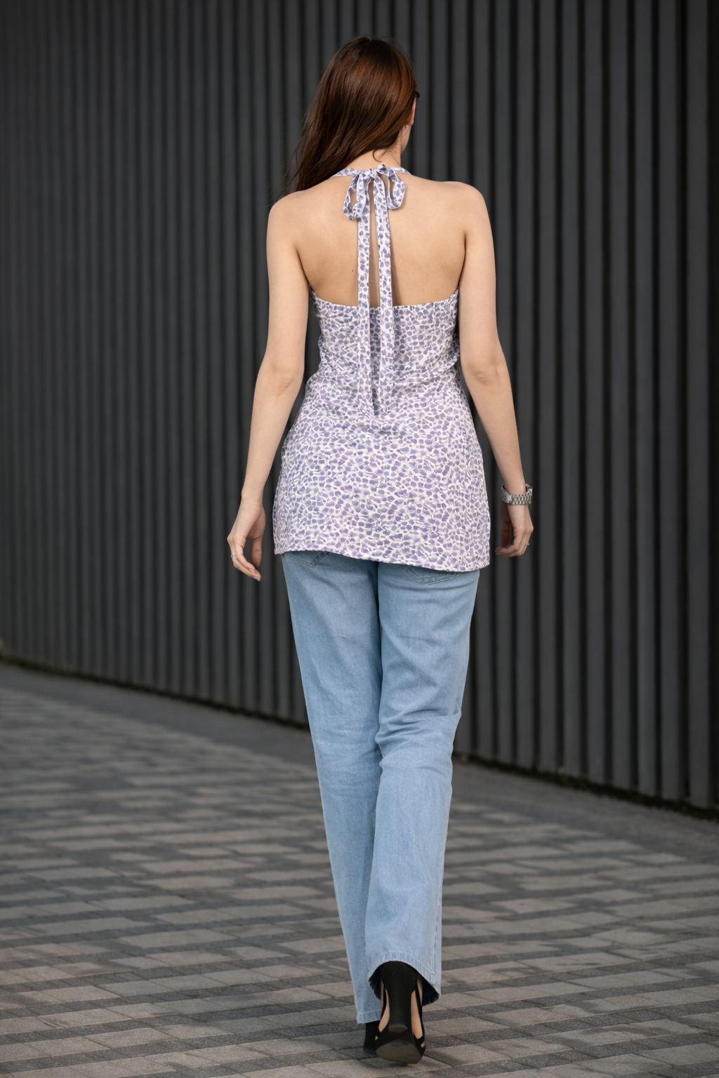 AARSI Ira Lavender Halter Tunic