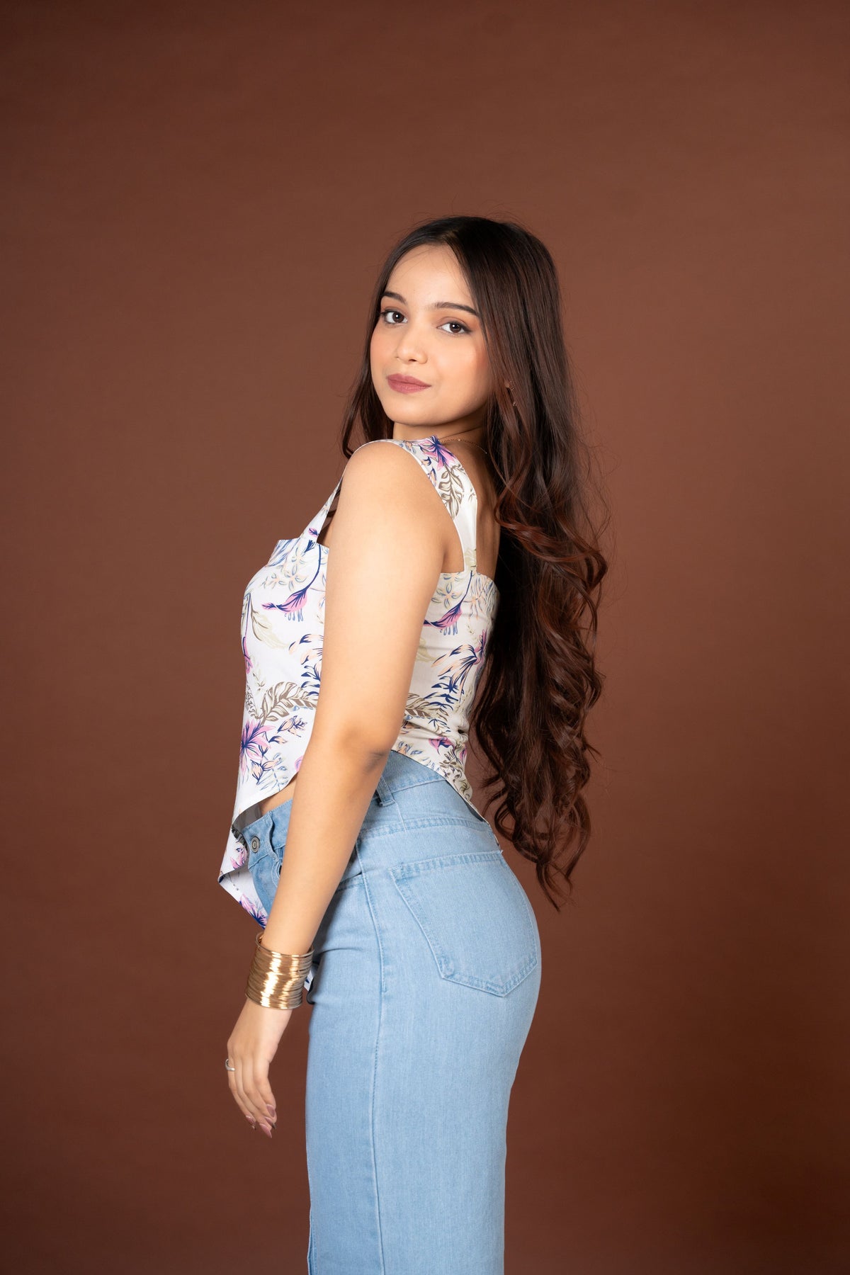 AARSI Anaya Ivory Shoreline Strap Kurti