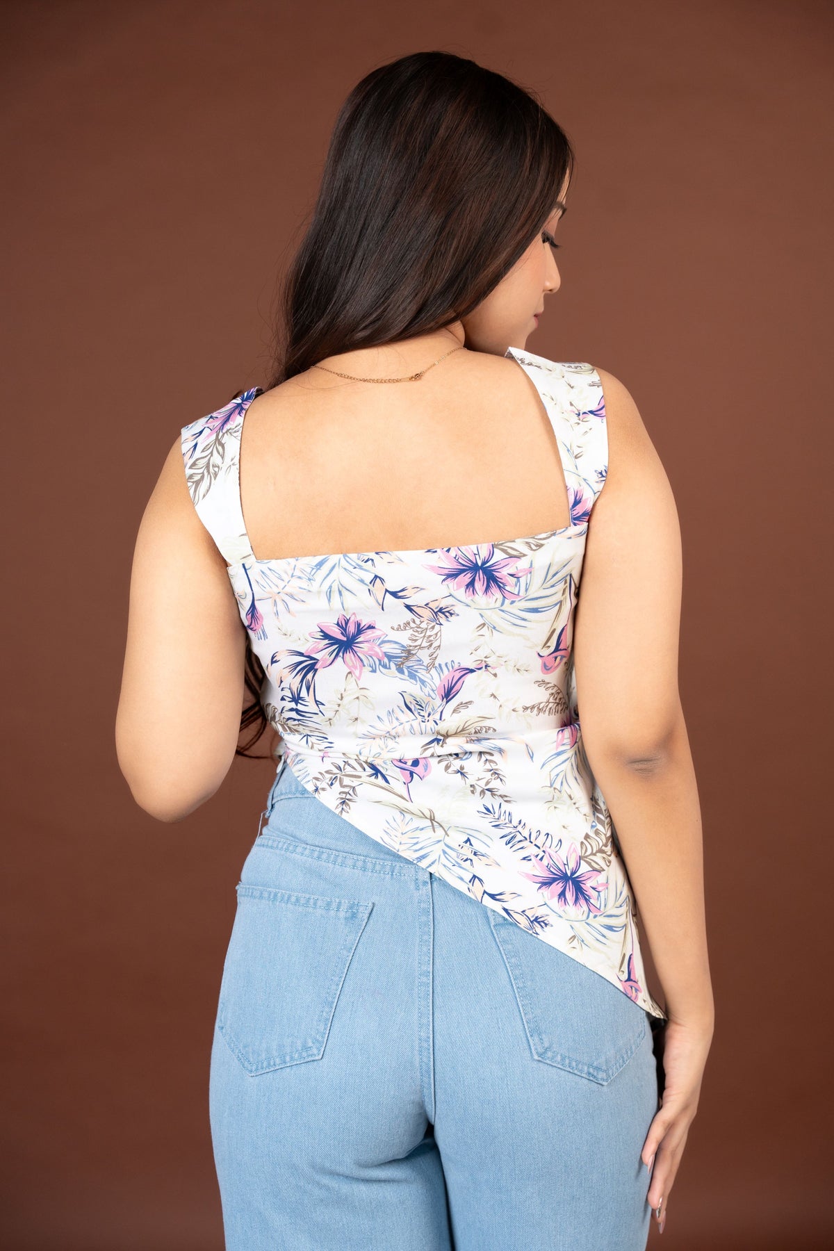 AARSI Anaya Ivory Shoreline Strap Kurti