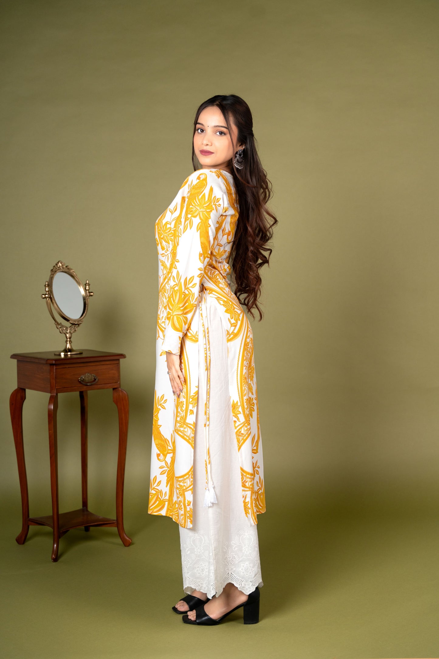 AARSI Elegant Mustard Full Sleeve Kurti