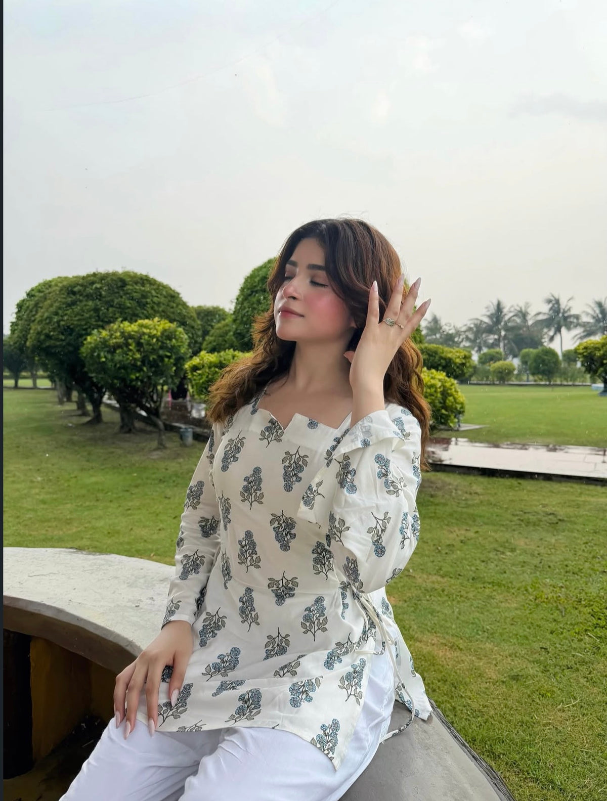 AARSI Ira Meadow Side Tie Kurti