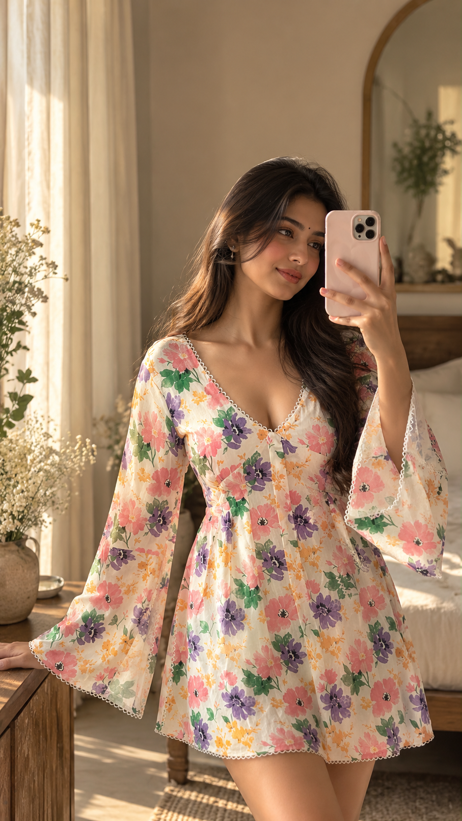 AARSI Rosé Meadow Tunic