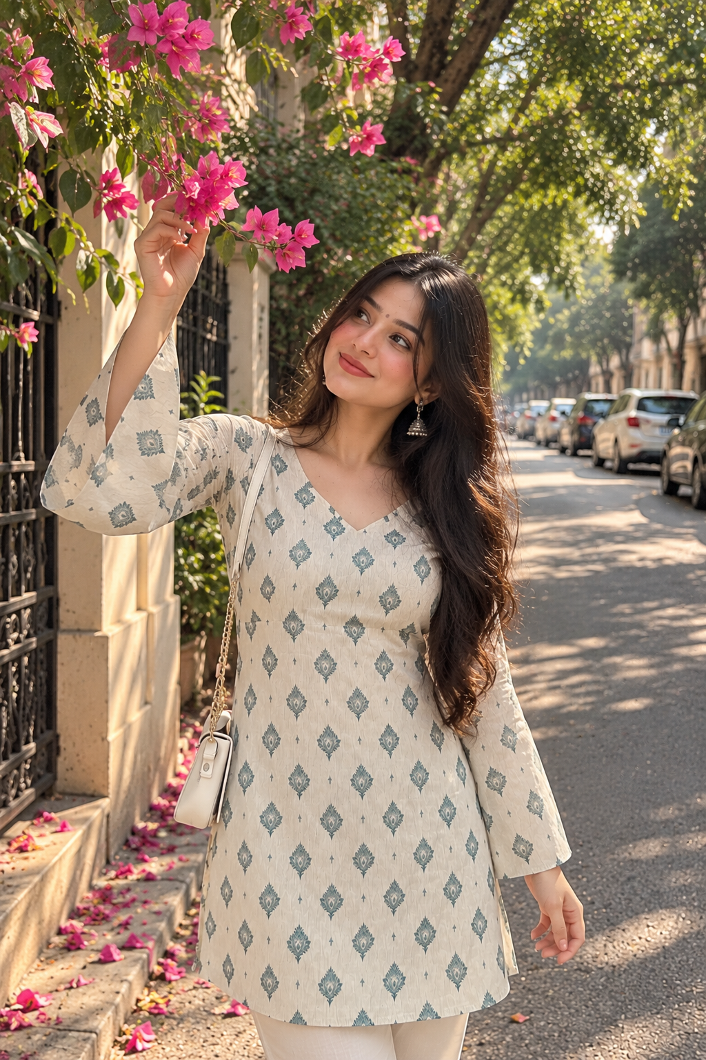 AARSI Meher Buta Flared Kurti