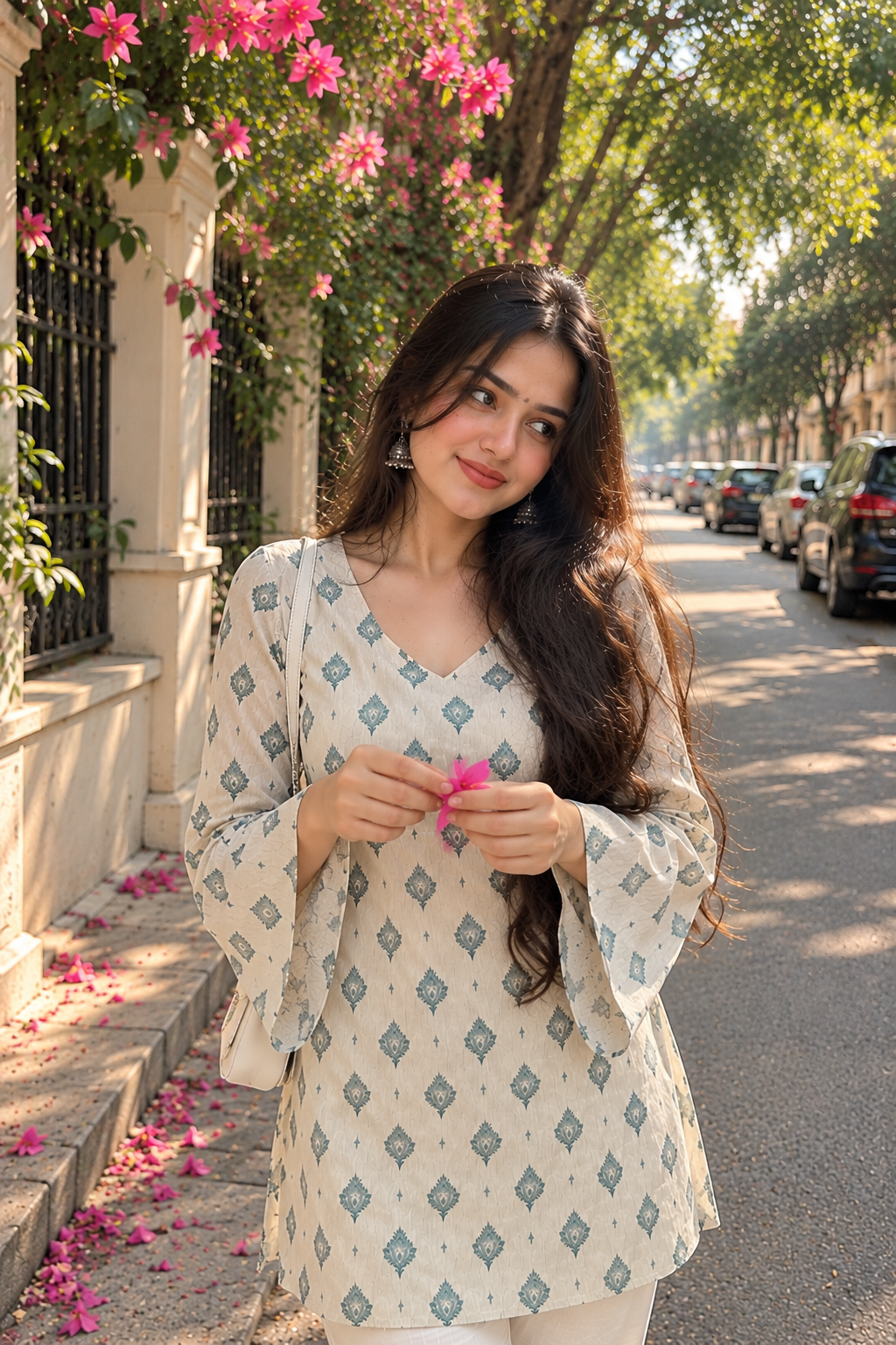 AARSI Meher Buta Flared Kurti