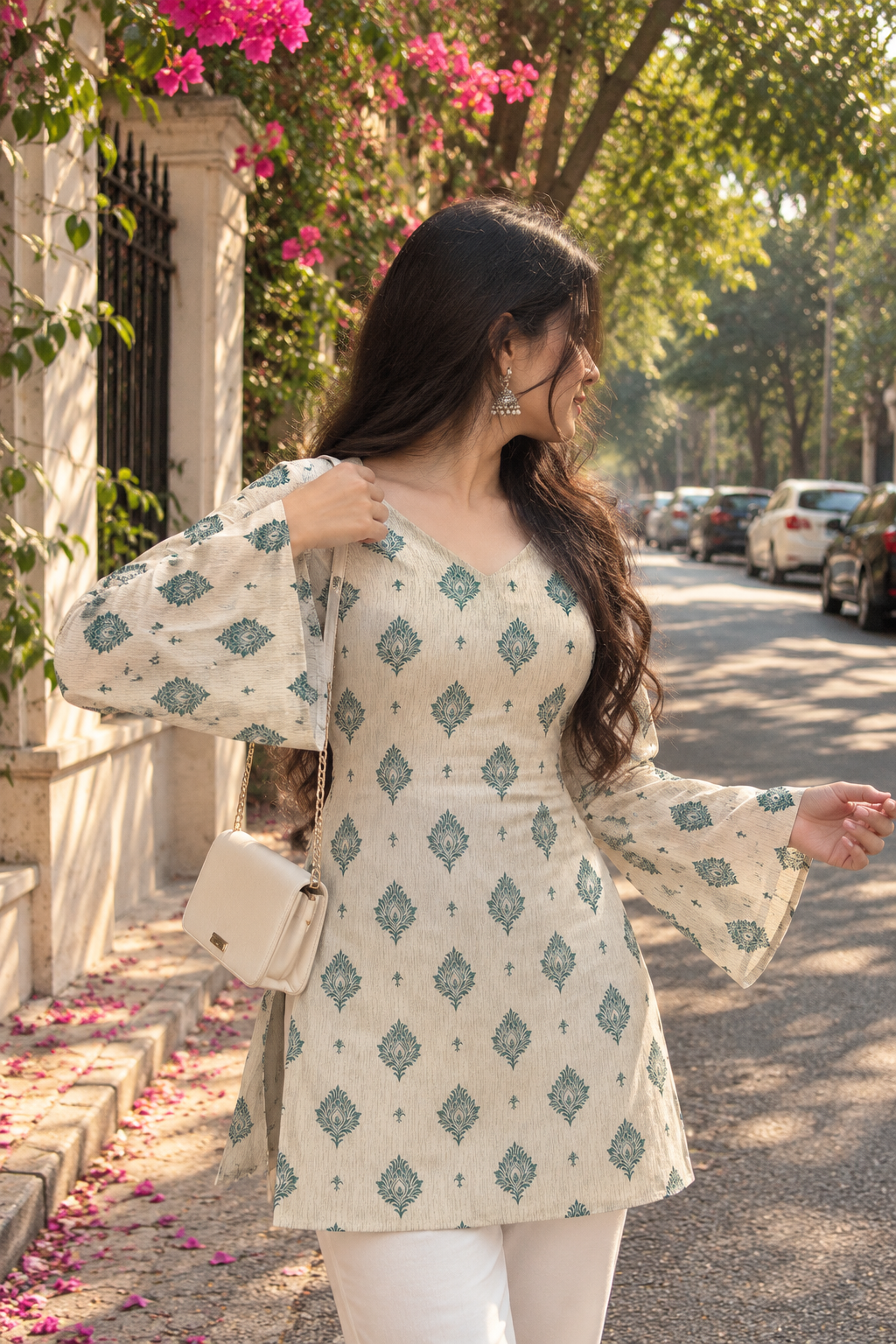 AARSI Meher Buta Flared Kurti