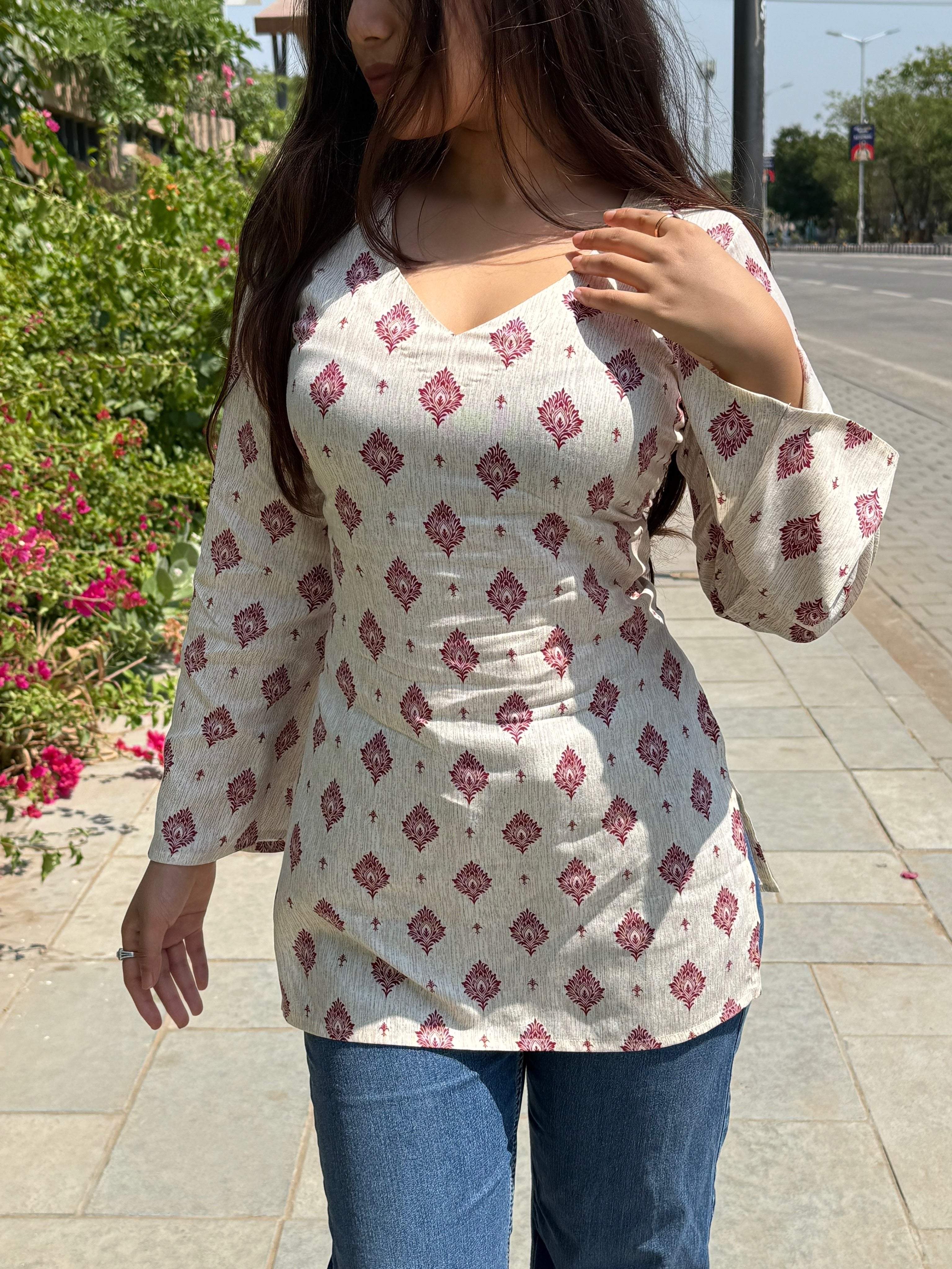 AARSI Angrakhi Corset Back Kurti