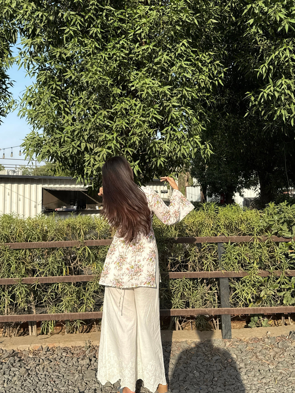 AARSI Daisy Front Tie Kurti