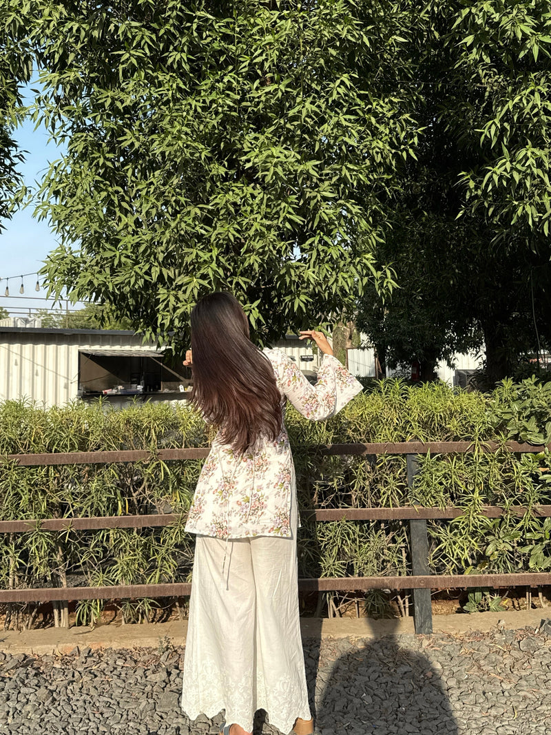 AARSI Daisy Front Tie Kurti
